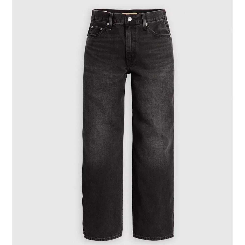 New Levi's 27x30 Premium Baggy Dad Jeans Shrink Up Black - Picture 5 of 7